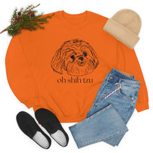 Load image into Gallery viewer, Oh Shih Tzu | Dog Mom Pet Unisex Heavy Blend Crewneck Sweatshirt
