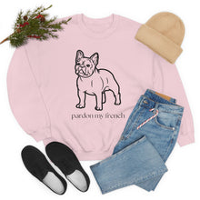 Load image into Gallery viewer, Pardon My French | Frenchie French Bulldog Dog Mom Pet Unisex Heavy Blend Crewneck Sweatshirt
