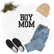 Load image into Gallery viewer, Boy Mom | Baby Boy Newborn New Dad Gender Reveal Pregnancy Announcement Hospital Outfit | Unisex Heavy Blend Crewneck Sweatshirt
