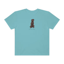 Load image into Gallery viewer, Good Boy Tee | Chocolate Brown Labrador Shirt Dog Mom Dog Mama Gift Pet Unisex Garment-Dyed T-shirt
