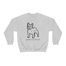 Load image into Gallery viewer, Pardon My French | Frenchie French Bulldog Dog Mom Pet Unisex Heavy Blend Crewneck Sweatshirt
