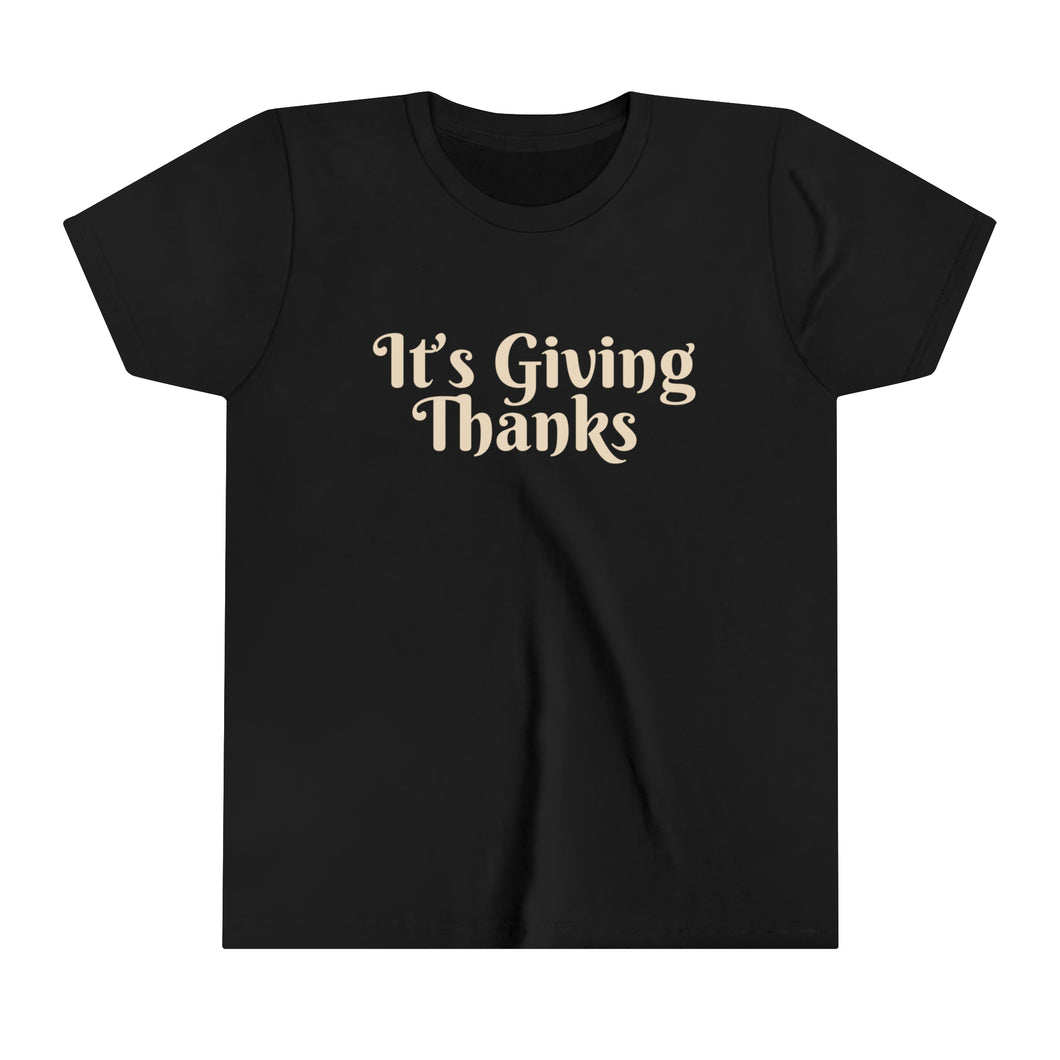 YOUTH It's Giving Thanks Thanksgiving Tee