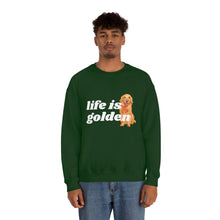 Load image into Gallery viewer, Life is Golden | Golden Retriever Dog Mom Pet Unisex Heavy Blend Crewneck Sweatshirt
