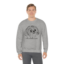 Load image into Gallery viewer, Oh Shih Tzu | Dog Mom Pet Unisex Heavy Blend Crewneck Sweatshirt
