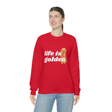 Load image into Gallery viewer, Life is Golden | Golden Retriever Dog Mom Pet Unisex Heavy Blend Crewneck Sweatshirt
