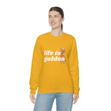 Load image into Gallery viewer, Life is Golden | Golden Retriever Dog Mom Pet Unisex Heavy Blend Crewneck Sweatshirt
