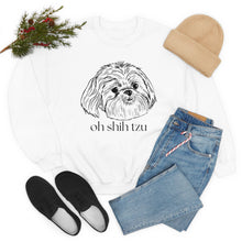 Load image into Gallery viewer, Oh Shih Tzu | Dog Mom Pet Unisex Heavy Blend Crewneck Sweatshirt
