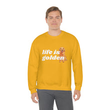 Load image into Gallery viewer, Life is Golden | Golden Retriever Dog Mom Pet Unisex Heavy Blend Crewneck Sweatshirt
