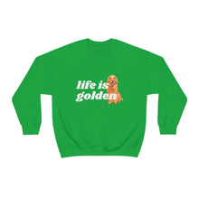 Load image into Gallery viewer, Life is Golden | Golden Retriever Dog Mom Pet Unisex Heavy Blend Crewneck Sweatshirt
