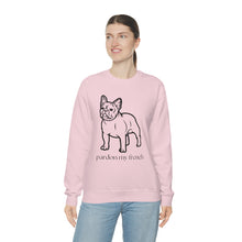 Load image into Gallery viewer, Pardon My French | Frenchie French Bulldog Dog Mom Pet Unisex Heavy Blend Crewneck Sweatshirt
