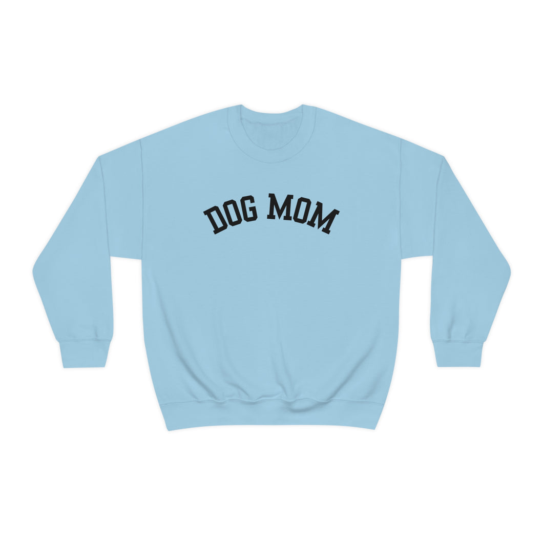 Dog Mom Varsity Letters Pet Dog Mama Gift Unisex Heavy Blend Crewneck Sweatshirt