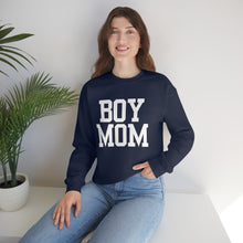 Load image into Gallery viewer, Boy Mom | Baby Boy Newborn New Dad Gender Reveal Pregnancy Announcement Hospital Outfit | Unisex Heavy Blend Crewneck Sweatshirt
