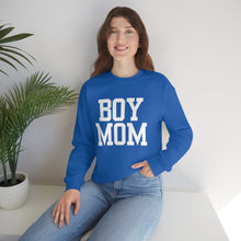 Load image into Gallery viewer, Boy Mom | Baby Boy Newborn New Dad Gender Reveal Pregnancy Announcement Hospital Outfit | Unisex Heavy Blend Crewneck Sweatshirt
