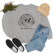 Load image into Gallery viewer, Oh Shih Tzu | Dog Mom Pet Unisex Heavy Blend Crewneck Sweatshirt
