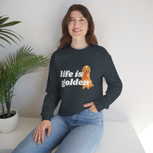 Load image into Gallery viewer, Life is Golden | Golden Retriever Dog Mom Pet Unisex Heavy Blend Crewneck Sweatshirt
