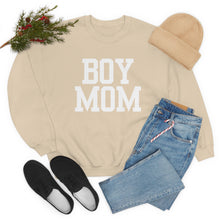 Load image into Gallery viewer, Boy Mom | Baby Boy Newborn New Dad Gender Reveal Pregnancy Announcement Hospital Outfit | Unisex Heavy Blend Crewneck Sweatshirt
