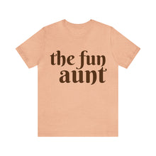 Load image into Gallery viewer, The Fun Aunt | Thanksgiving Adult Unisex Jersey Short Sleeve Tee
