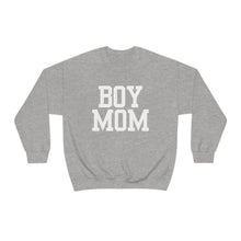 Load image into Gallery viewer, Boy Mom | Baby Boy Newborn New Dad Gender Reveal Pregnancy Announcement Hospital Outfit | Unisex Heavy Blend Crewneck Sweatshirt
