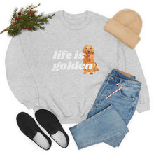 Load image into Gallery viewer, Life is Golden | Golden Retriever Dog Mom Pet Unisex Heavy Blend Crewneck Sweatshirt
