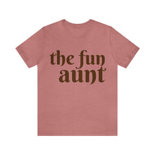 Load image into Gallery viewer, The Fun Aunt | Thanksgiving Adult Unisex Jersey Short Sleeve Tee
