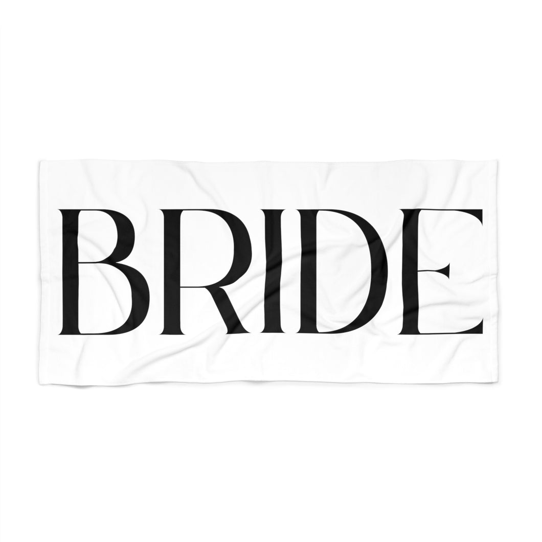 Bride Beach Towel | Bachelorette Trip Honeymoon Newlywed Gift Towel Vacation Beach Trip