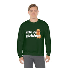 Load image into Gallery viewer, Life is Golden | Golden Retriever Dog Mom Pet Unisex Heavy Blend Crewneck Sweatshirt
