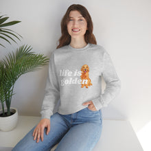 Load image into Gallery viewer, Life is Golden | Golden Retriever Dog Mom Pet Unisex Heavy Blend Crewneck Sweatshirt
