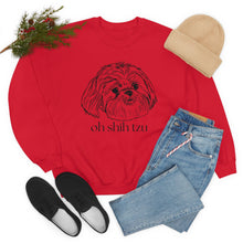 Load image into Gallery viewer, Oh Shih Tzu | Dog Mom Pet Unisex Heavy Blend Crewneck Sweatshirt
