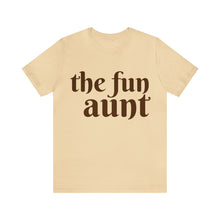 Load image into Gallery viewer, The Fun Aunt | Thanksgiving Adult Unisex Jersey Short Sleeve Tee
