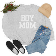 Load image into Gallery viewer, Boy Mom | Baby Boy Newborn New Dad Gender Reveal Pregnancy Announcement Hospital Outfit | Unisex Heavy Blend Crewneck Sweatshirt
