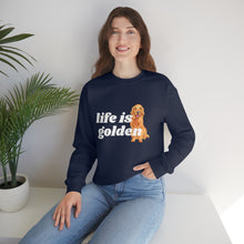 Load image into Gallery viewer, Life is Golden | Golden Retriever Dog Mom Pet Unisex Heavy Blend Crewneck Sweatshirt
