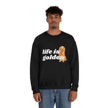 Load image into Gallery viewer, Life is Golden | Golden Retriever Dog Mom Pet Unisex Heavy Blend Crewneck Sweatshirt
