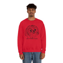 Load image into Gallery viewer, Oh Shih Tzu | Dog Mom Pet Unisex Heavy Blend Crewneck Sweatshirt
