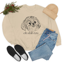 Load image into Gallery viewer, Oh Shih Tzu | Dog Mom Pet Unisex Heavy Blend Crewneck Sweatshirt
