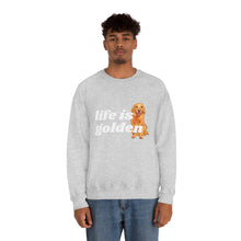 Load image into Gallery viewer, Life is Golden | Golden Retriever Dog Mom Pet Unisex Heavy Blend Crewneck Sweatshirt
