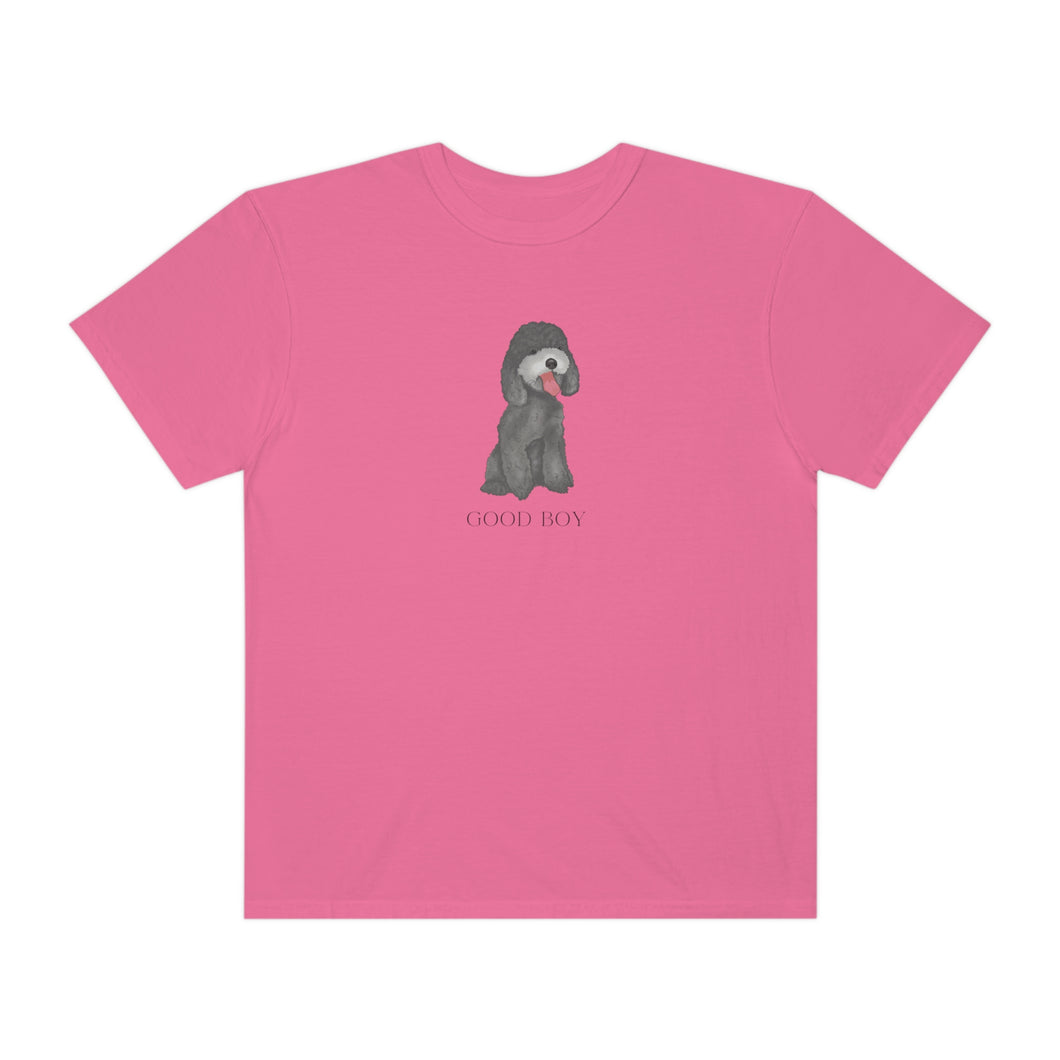 Poodle Labradoodle Golden Doodle Dog Shirt Good Boy Shirt Dog Mom Dog Mama Gift Pet Unisex Garment-Dyed T-shirt