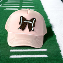 Load image into Gallery viewer, football bow trucker hat
