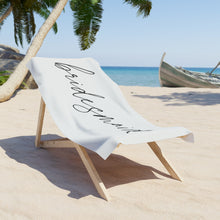 Load image into Gallery viewer, Bridesmaid Beach Towel | Bachelorette Trip Honeymoon Newlywed Gift Towel Vacation Beach Trip
