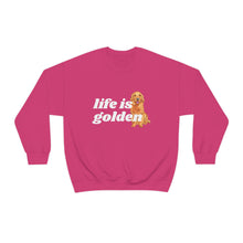 Load image into Gallery viewer, Life is Golden | Golden Retriever Dog Mom Pet Unisex Heavy Blend Crewneck Sweatshirt
