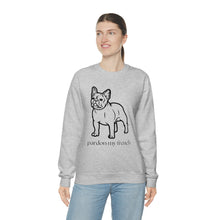 Load image into Gallery viewer, Pardon My French | Frenchie French Bulldog Dog Mom Pet Unisex Heavy Blend Crewneck Sweatshirt
