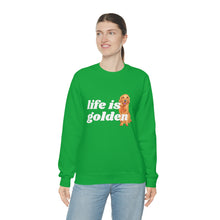 Load image into Gallery viewer, Life is Golden | Golden Retriever Dog Mom Pet Unisex Heavy Blend Crewneck Sweatshirt
