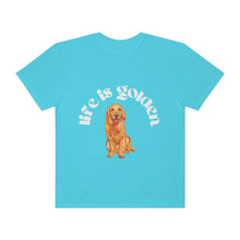 Load image into Gallery viewer, Life is Golden | Golden Retriever Dog T-Shirt Comfort Colors Unisex Garment-Dyed T-shirt
