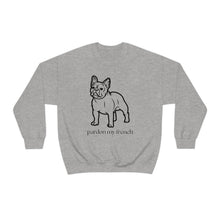 Load image into Gallery viewer, Pardon My French | Frenchie French Bulldog Dog Mom Pet Unisex Heavy Blend Crewneck Sweatshirt
