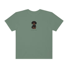 Load image into Gallery viewer, Good Boy Tee | Dachshund Black Brown Weiner Dog Shirt Dog Mom Dog Mama Gift Pet Unisex Garment-Dyed T-shirt
