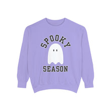 Load image into Gallery viewer, Halloween Spooky Season Sweatshirt Ghost Halloween Costume Unisex Garment-Dyed Sweatshirt
