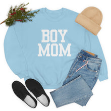 Load image into Gallery viewer, Boy Mom | Baby Boy Newborn New Dad Gender Reveal Pregnancy Announcement Hospital Outfit | Unisex Heavy Blend Crewneck Sweatshirt
