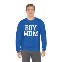 Load image into Gallery viewer, Boy Mom | Baby Boy Newborn New Dad Gender Reveal Pregnancy Announcement Hospital Outfit | Unisex Heavy Blend Crewneck Sweatshirt
