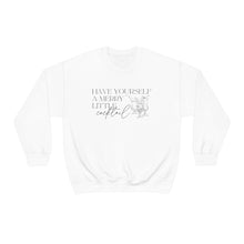 Load image into Gallery viewer, Christmas Sweatshirt | Have Yourself a Merry Little Cocktail Design Comfy Winter Holiday Tacky Sweater Gift Unisex Heavy Blend Crewneck Swe
