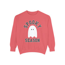 Load image into Gallery viewer, Halloween Spooky Season Sweatshirt Ghost Halloween Costume Unisex Garment-Dyed Sweatshirt
