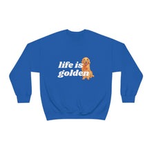 Load image into Gallery viewer, Life is Golden | Golden Retriever Dog Mom Pet Unisex Heavy Blend Crewneck Sweatshirt
